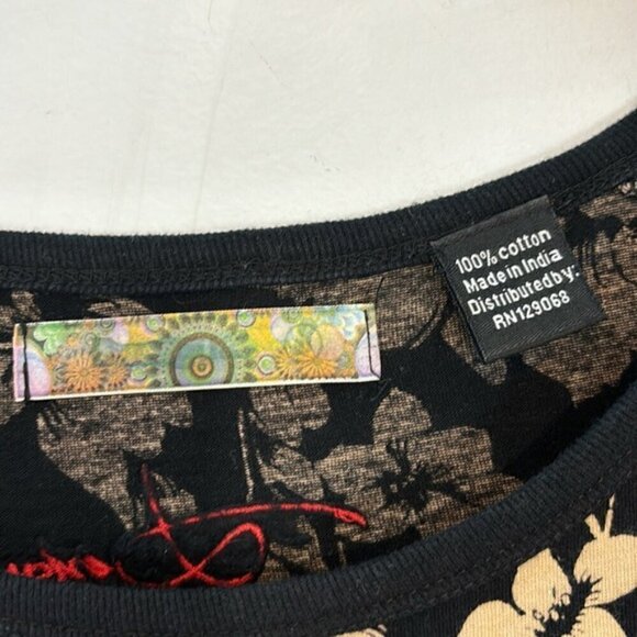 Desigual Cotton Dress Beautiful Wearable Art Size small - Picture 10 of 10